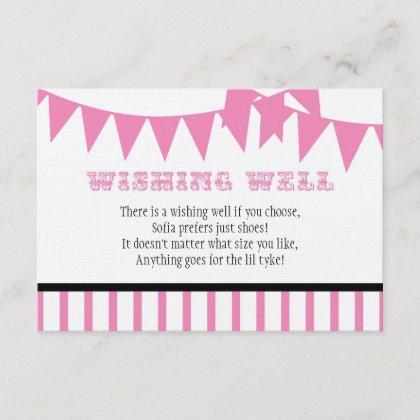 Carnival Baby Shower Wishing Well Card
