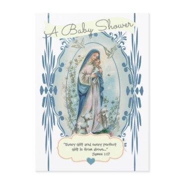 Catholic Religious Baby Shower New Mom Vintage