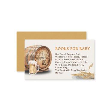 Causal Keg Beer Books for Baby Enclosure Card