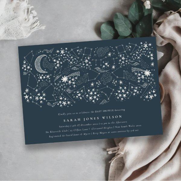 Celestial Navy Starry Night Moon