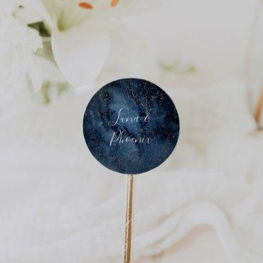 Celestial Night Sky | Gold Wedding Envelope Seals