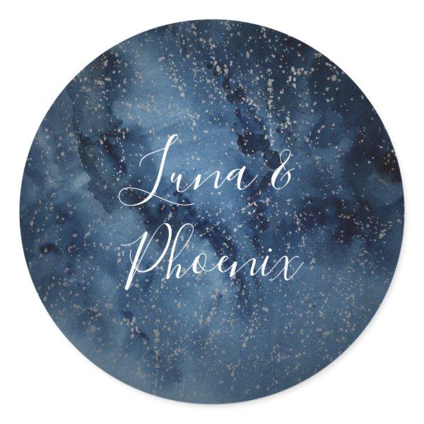 Celestial Night Sky | Silver Envelope Seals