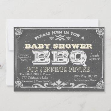 Chalkboard Baby Shower BBQ