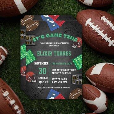 Chalkboard It's Game Time Football