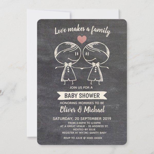 Chalkboard Love Makes a Family LGBT