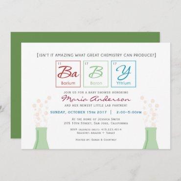 Chemistry BaBY Shower Periodic Table Invite