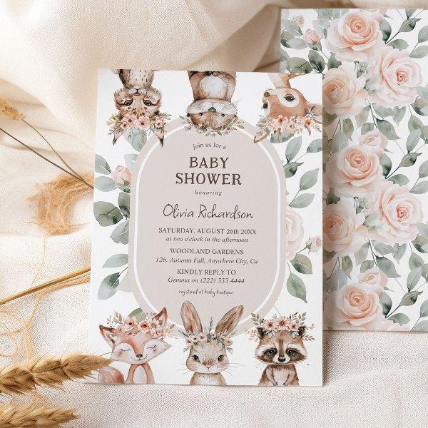 Chic Boho Woodland Animals