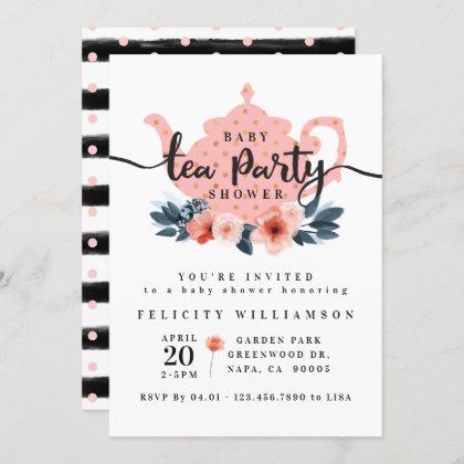 Chic Floral Tea Party Girl