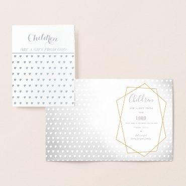 Children are a gift from God Foil Card