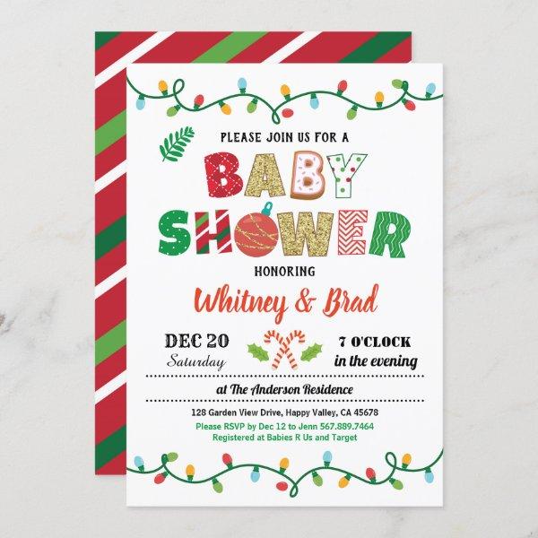 Christmas baby shower gender neutral party