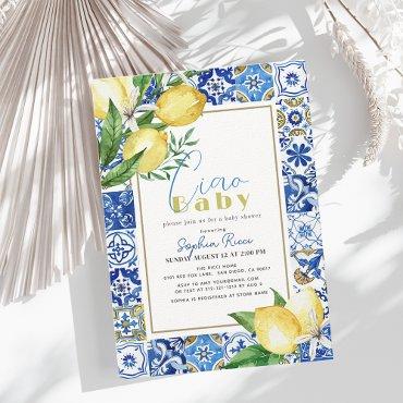 Ciao Baby Blue Tile Citrus Lemon