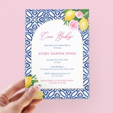 Ciao Baby Lemons Pink Cobalt Blue Girl