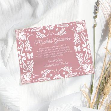 Cielito Lindo Mexican Pink Thank You  Card