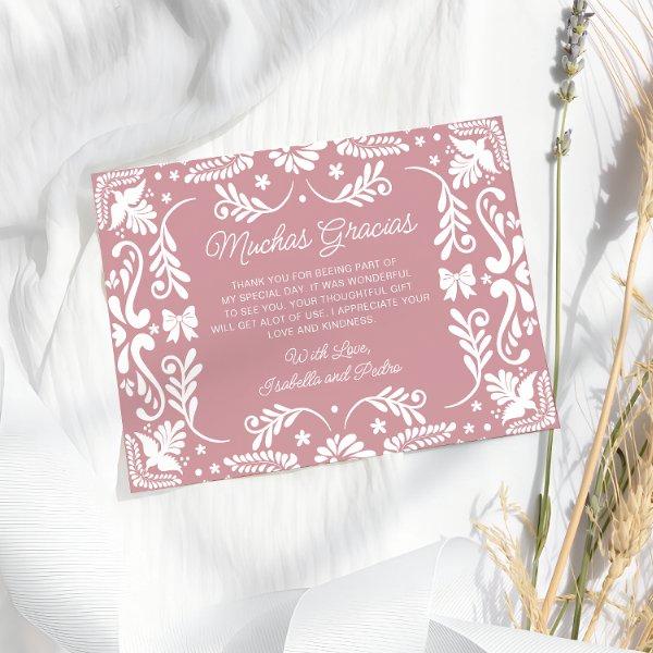 Cielito Lindo Mexican Pink Thank You  Card