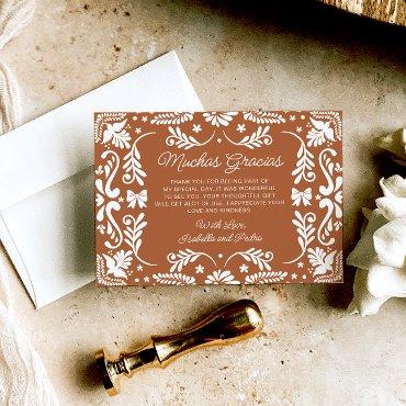 Cielito Lindo Mexican Terracotta Thank You  Card