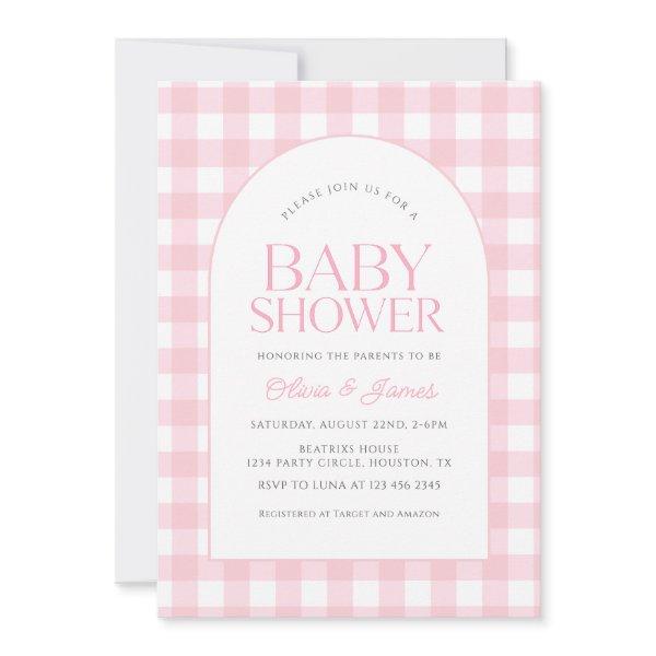 Classic Pink Gingham Girl