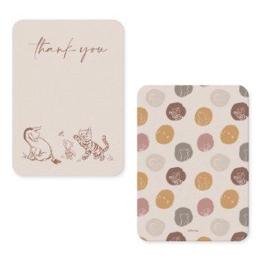 Classic Pooh & Pals Baby Shower Thank You Place Card