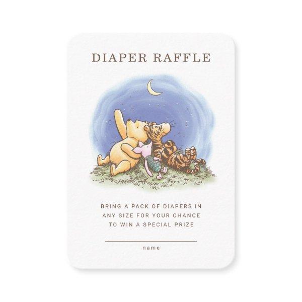 Classic Pooh & Pals Diaper Raffle Insert Card