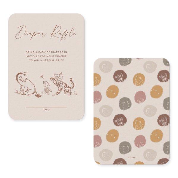 Classic Pooh & Pals Diaper Raffle Insert Card