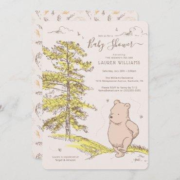 Classic Winnie the Pooh | Baby Shower Invitation