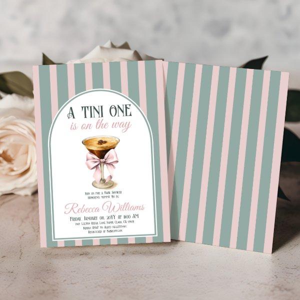 Coffee Theme Espresso Martini Pink Bow