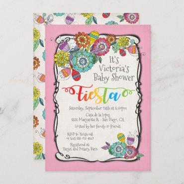 Colorful Boho Floral Mexican Fiesta
