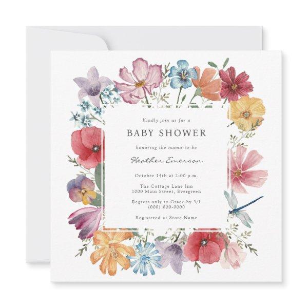 Colorful Flowers Bridal Shower
