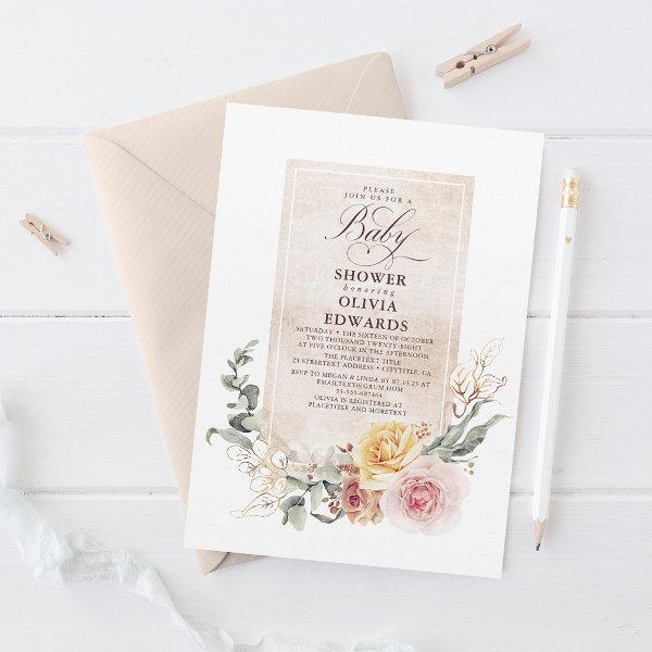 Colorful Garden Flowers Elegant Boho