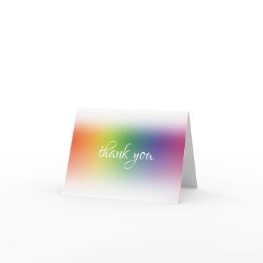 Colorful Handwritten Thank You Script Abstract