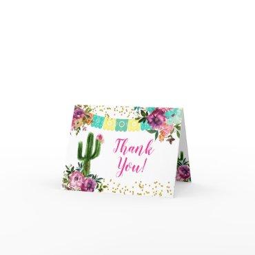 Colorful Mexican Taco bout Love Folded Card