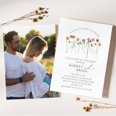 Colorful Wildflower On The Way Couples Photo