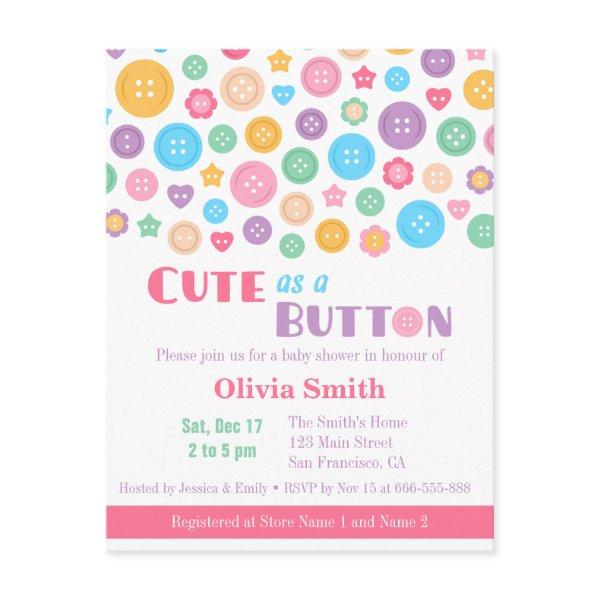 Colourful Cute as a Button