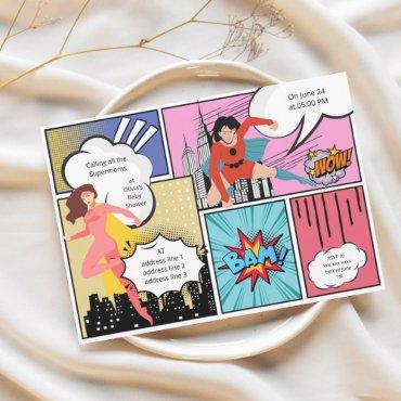 Comic book superhero girl