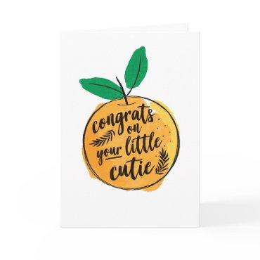 Congrats on Your Little Cutie Baby Shower Card