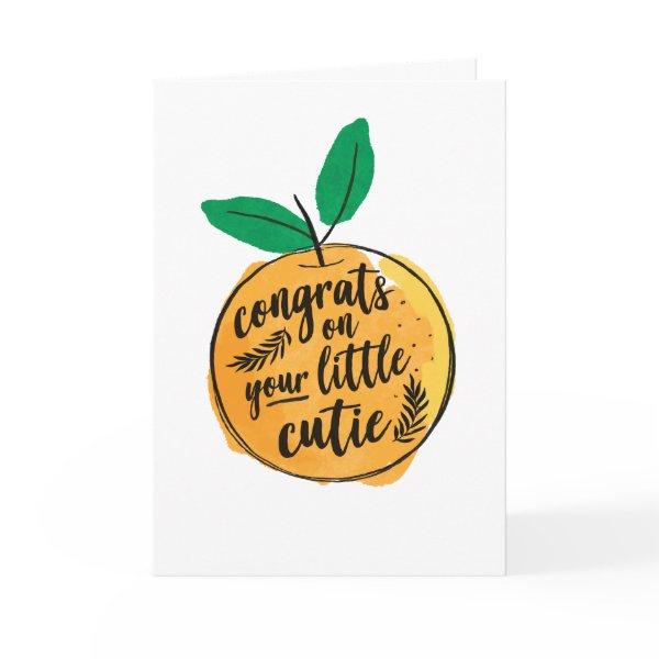 Congrats on Your Little Cutie Baby Shower Card
