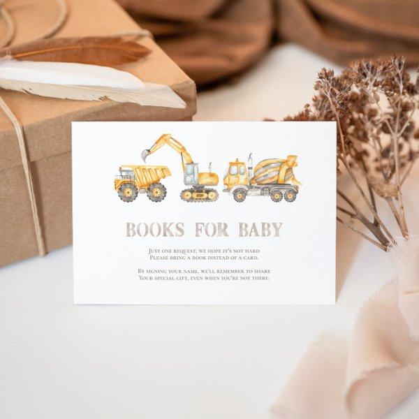 Construction Books for Baby Enclosure Card