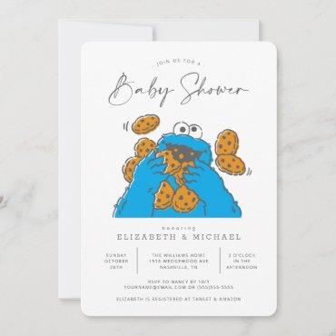 Cookie Monster Baby Shower Invitation
