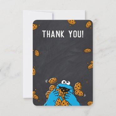 Cookie Monster Chalkboard Baby Shower Thank You