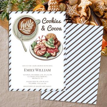 Cookies and Cocoa Cozy Pastel Blue Baby Shower