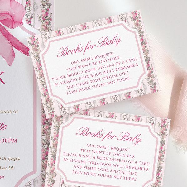 Coquette Love Shack Baby Shower Books For Baby  Enclosure Card
