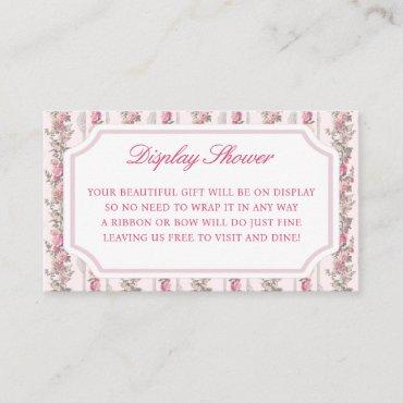 Coquette Love Shack Baby Shower Display Shower  Enclosure Card