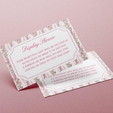 Coquette Love Shack Baby Shower Display Shower  Enclosure Card