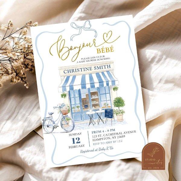 Coquette Parisian cafe French Blue