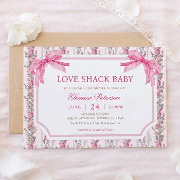Coquette Pink Bow Love Shack