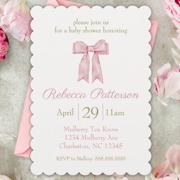 Coquette Pink Watercolor Bow Feminine