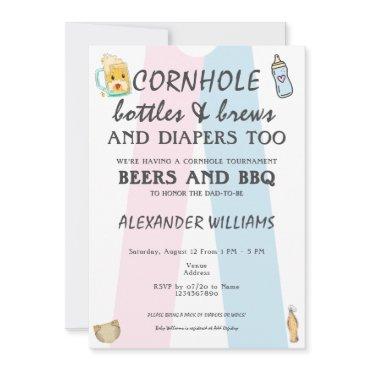 Cornhole Bottles Brews & Diapers BBQ