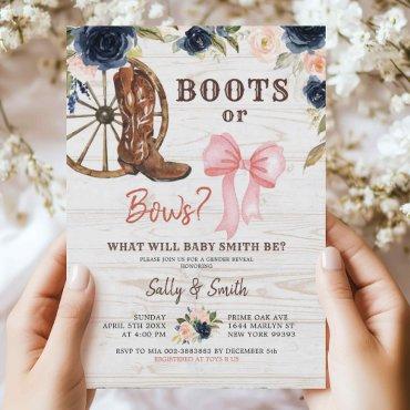Country Boots or Bows Gender Reveal
