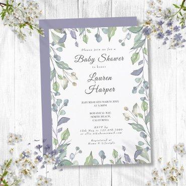 Country Floral Greenery Baby Shower Sprinkle