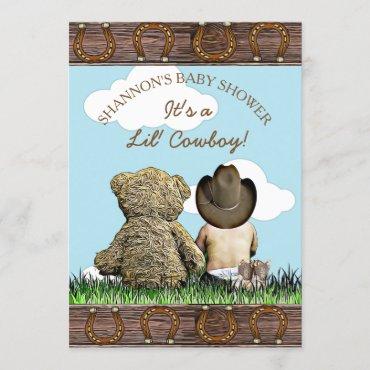 Cowboy Baby and Teddy Bear