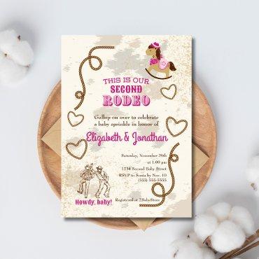 Cowboy Rodeo Pink Howdy Baby Shower Sprinkle